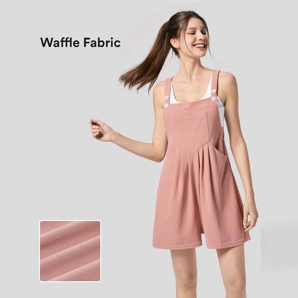 SunsetBreeze Relaxed Sleeveless Overalls for Women