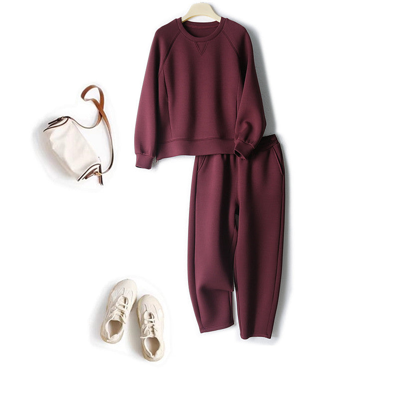 UrbanChic ComfortFlex Long-Sleeve Sweater & Cropped Pants Set