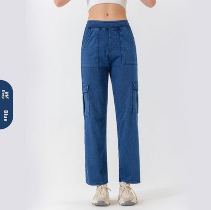 PowerFlex Utility Wide-Leg Work Jeans for Wome