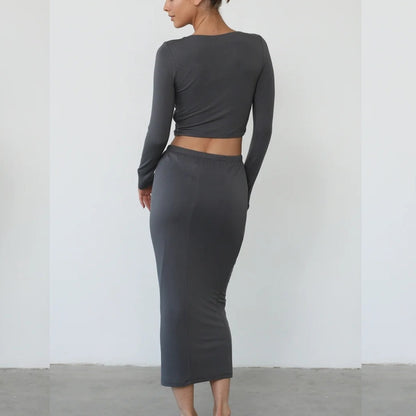 European And American Temperament Long Dress Suit