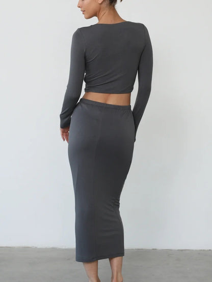 European And American Temperament Long Dress Suit