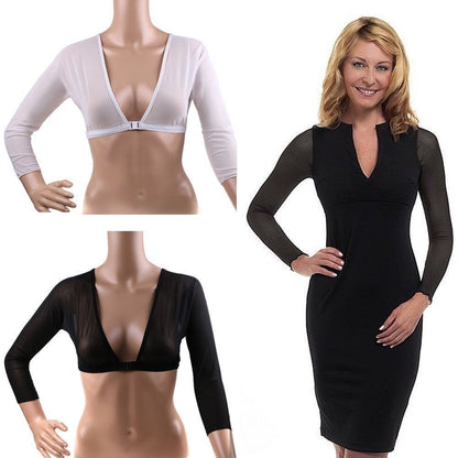 Mesh Breast Support Top With Navel Exposed