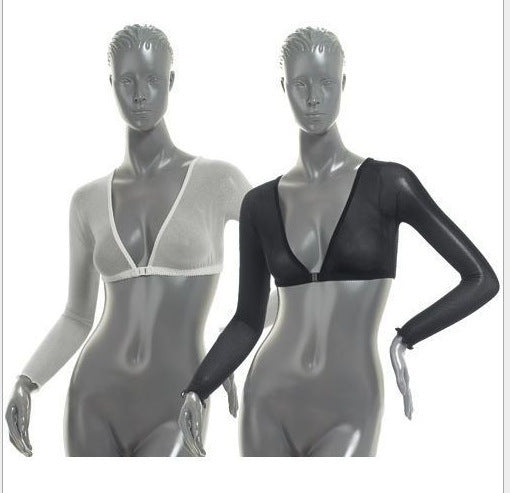 Mesh Breast Support Top With Navel Exposed