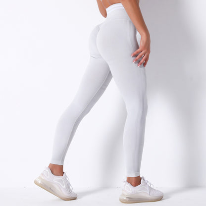 BreezeStride FlexWeave Striped Yoga & Running Pants