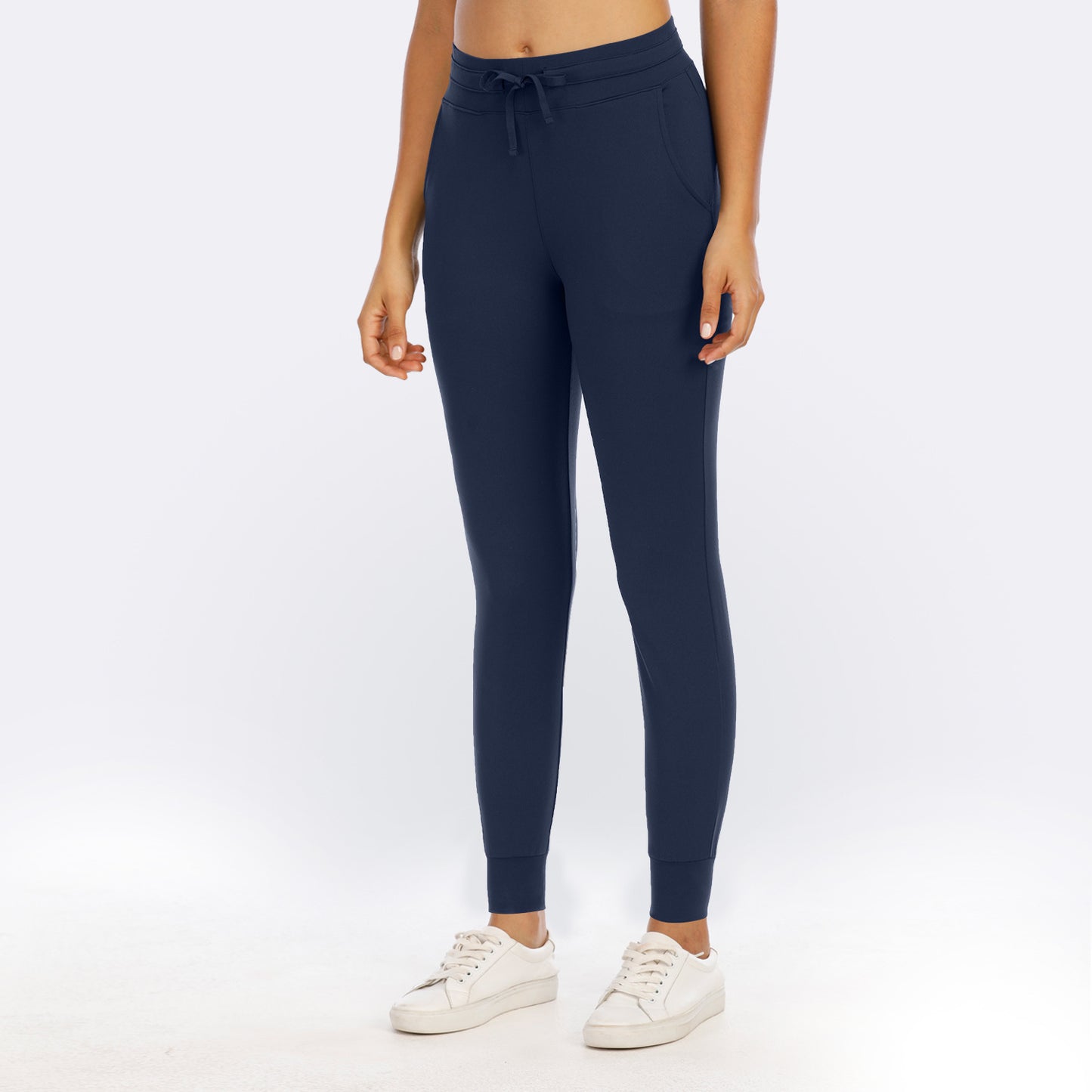 Pocket High Waist Nylon Trousers