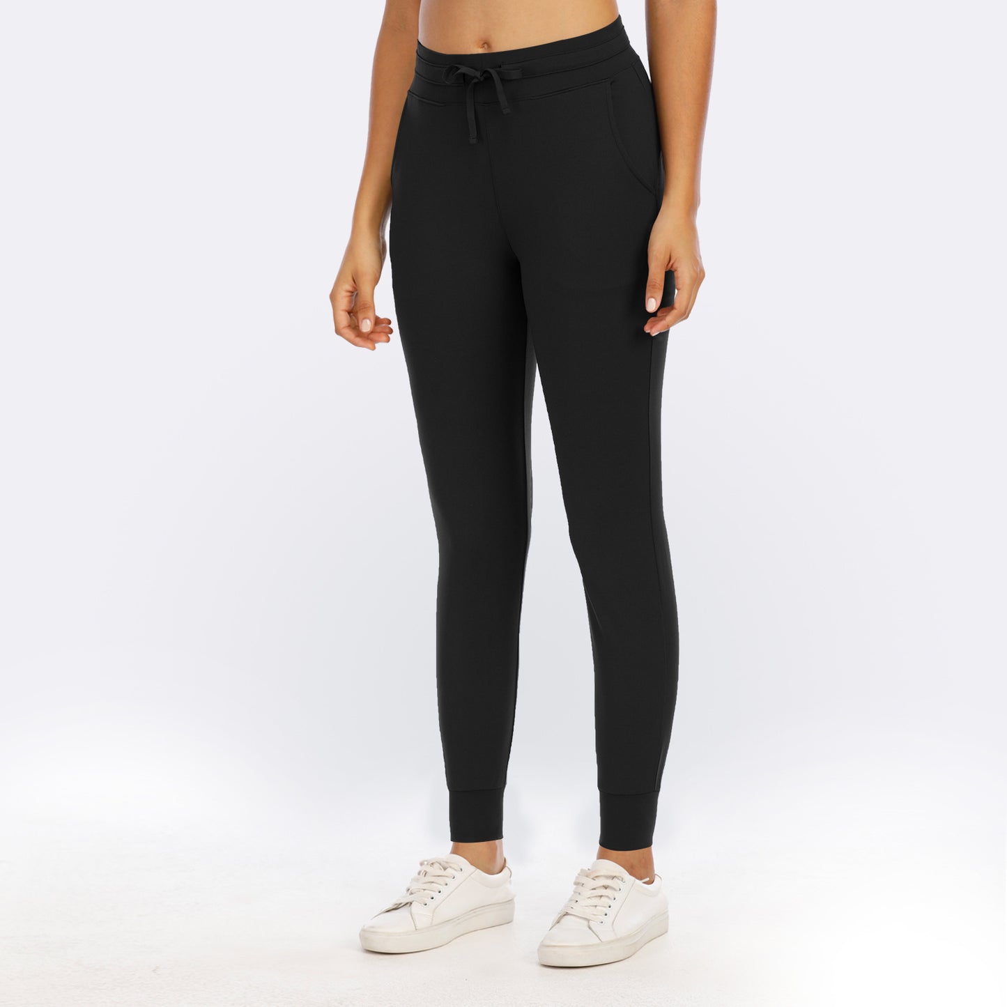 Pocket High Waist Nylon Trousers
