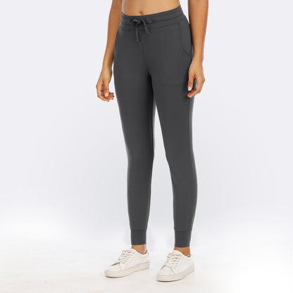 Pocket High Waist Nylon Trousers