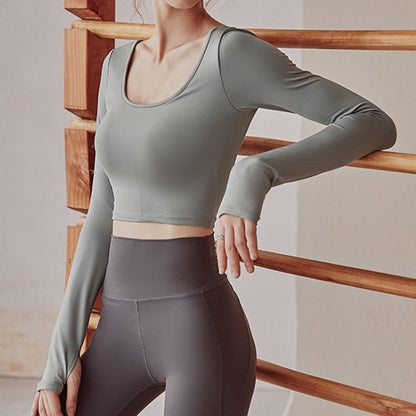 LuxeFlex ContourBack Long-Sleeve Training Top