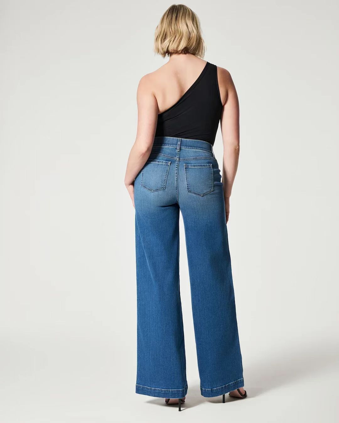 RetroGlow ThermaLuxe High-Waist Wide-Leg Jeans for Women