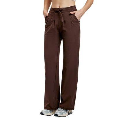 Straight Sports Female Casual Wide Leg Pants