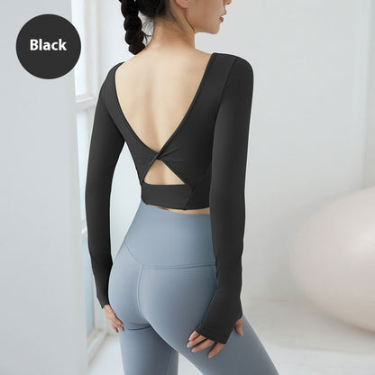 LuxeFlex ContourBack Long-Sleeve Training Top