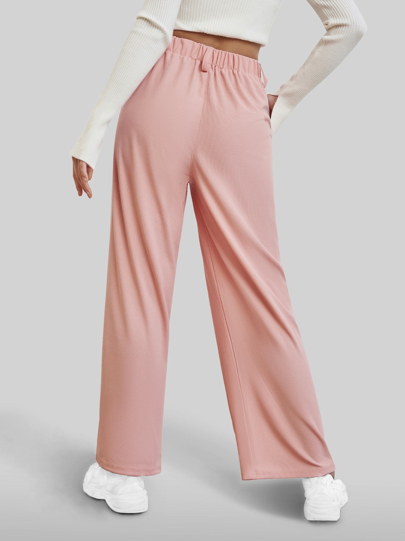 UrbanFlow Cropped Wide-Leg Trousers for Women