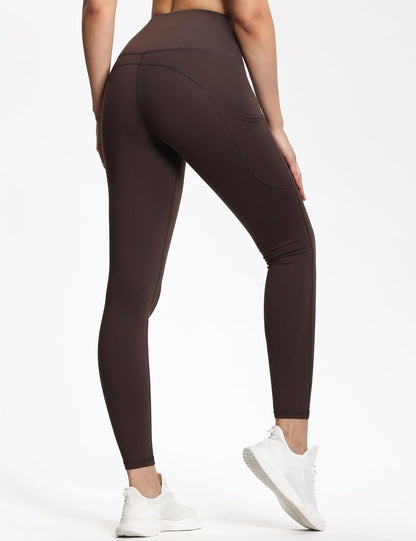 THE GYM PEOPLE Thick High Waist Yoga Pants with Pockets, Tummy Control Workout Running Yoga Leggings for Women
