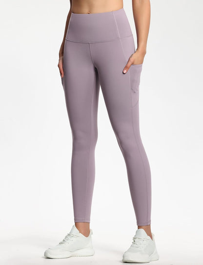 THE GYM PEOPLE Thick High Waist Yoga Pants with Pockets, Tummy Control Workout Running Yoga Leggings for Women