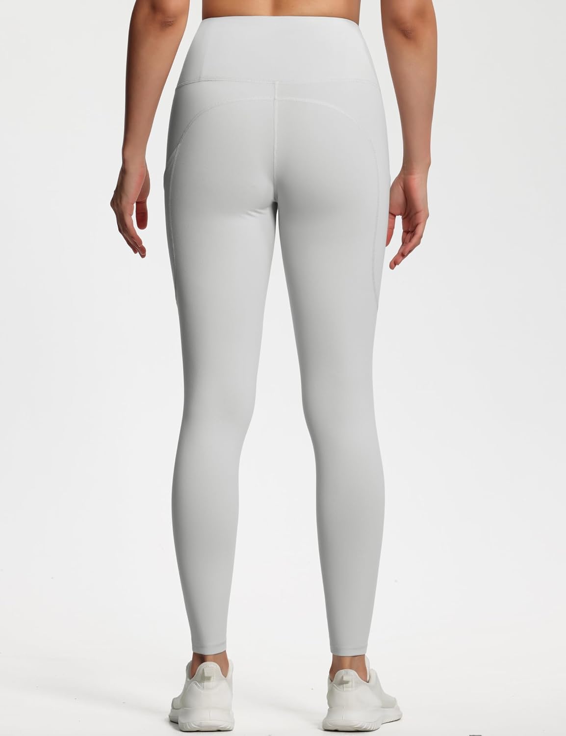 THE GYM PEOPLE Thick High Waist Yoga Pants with Pockets, Tummy Control Workout Running Yoga Leggings for Women