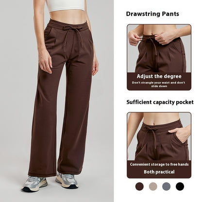 Straight Sports Female Casual Wide Leg Pants