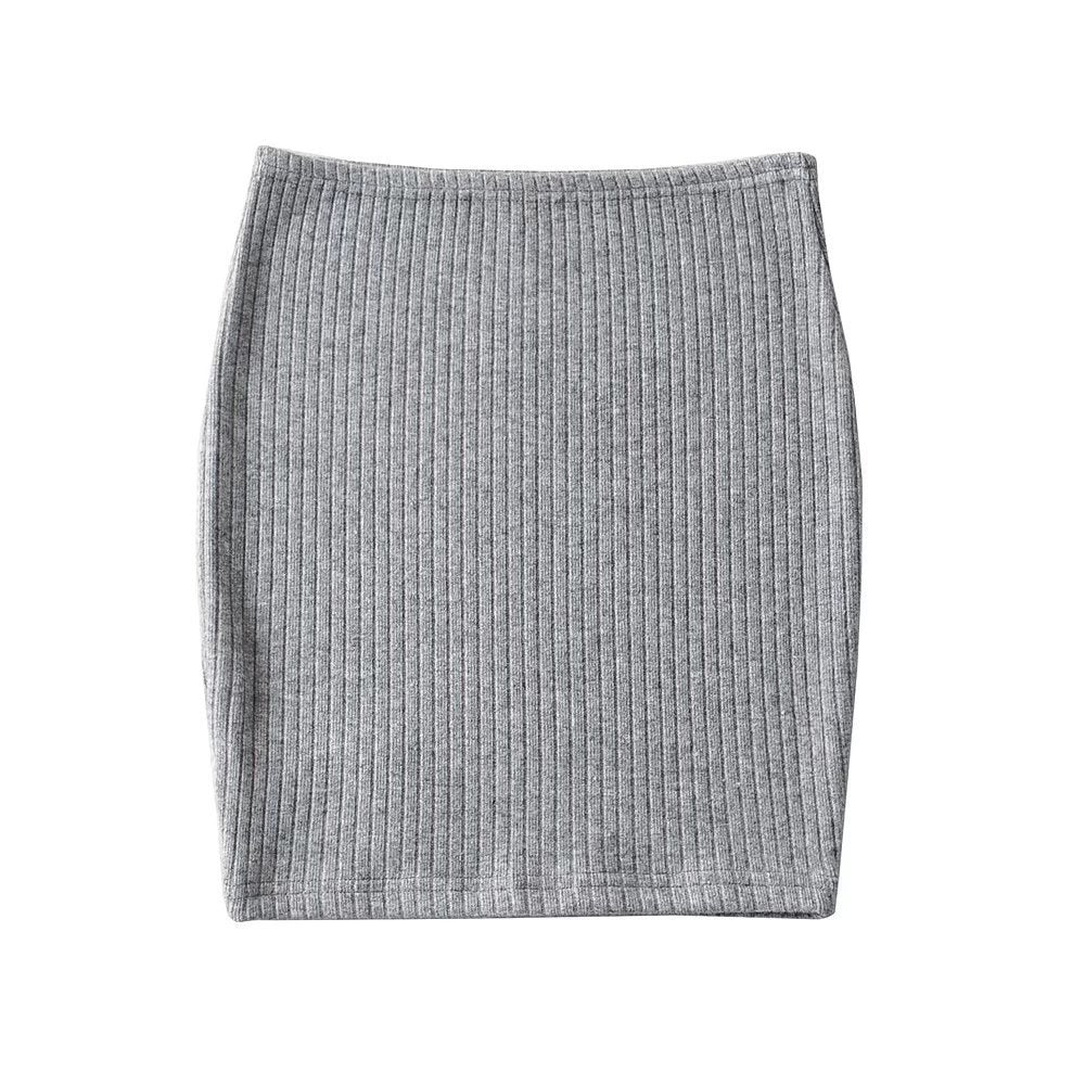 Essence Stretch-Cotton Slim Hip Skirt