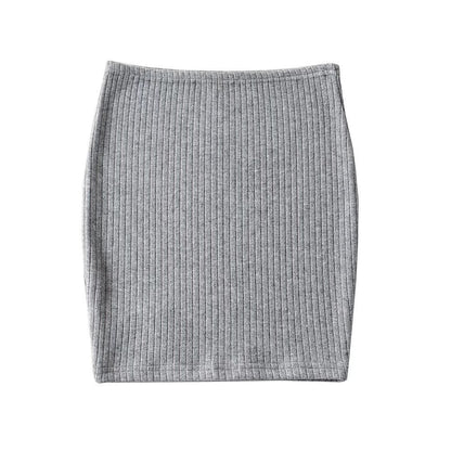 Essence Stretch-Cotton Slim Hip Skirt