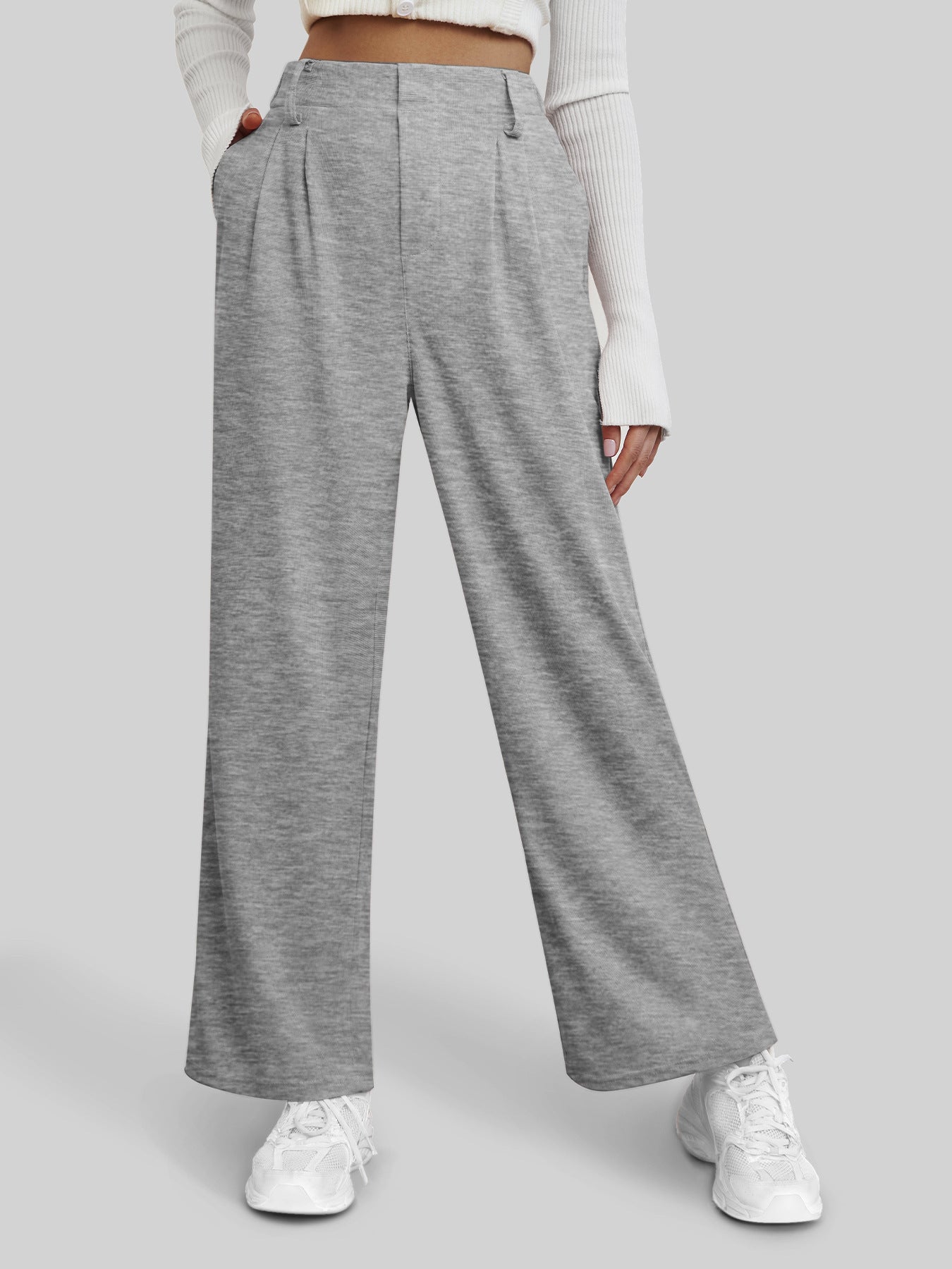 UrbanFlow Cropped Wide-Leg Trousers for Women