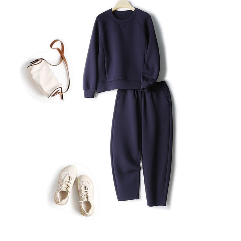 UrbanChic ComfortFlex Long-Sleeve Sweater & Cropped Pants Set