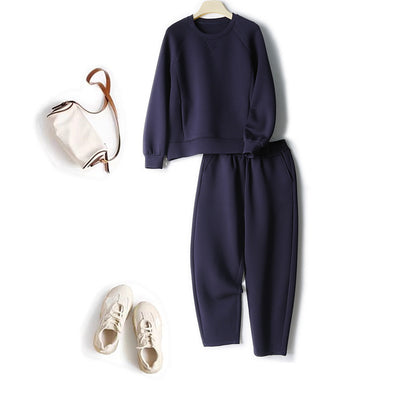 UrbanChic ComfortFlex Long-Sleeve Sweater & Cropped Pants Set