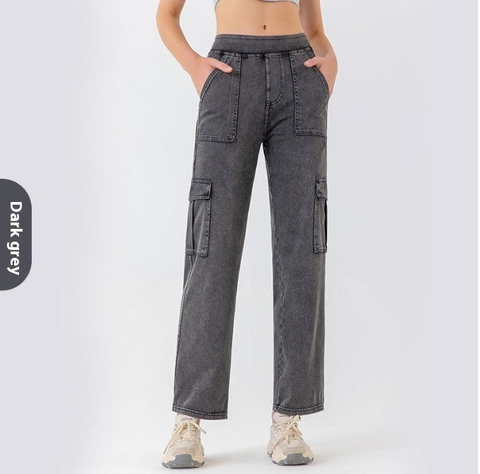 PowerFlex Utility Wide-Leg Work Jeans for Wome