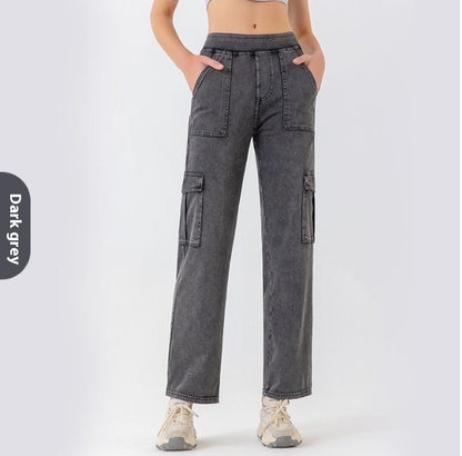 PowerFlex Utility Wide-Leg Work Jeans for Wome