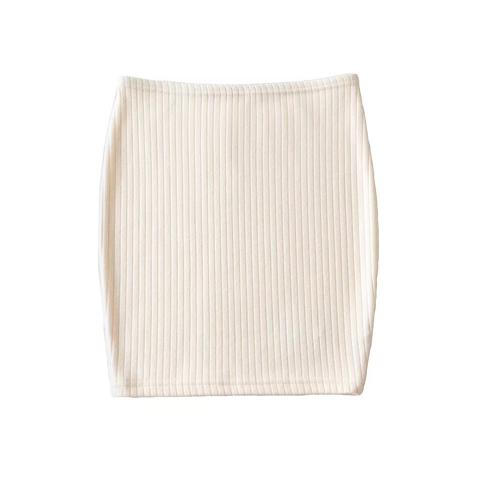 Essence Stretch-Cotton Slim Hip Skirt