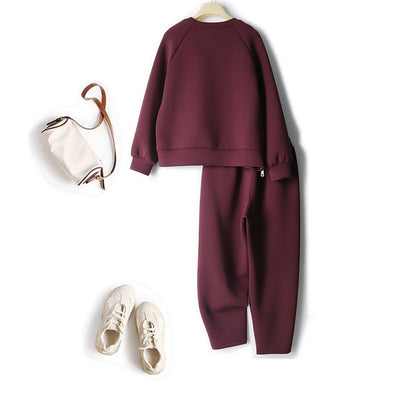 UrbanChic ComfortFlex Long-Sleeve Sweater & Cropped Pants Set