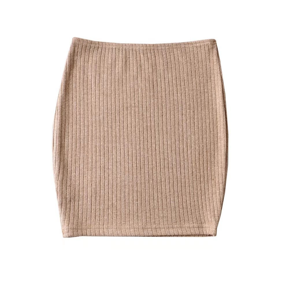 Essence Stretch-Cotton Slim Hip Skirt