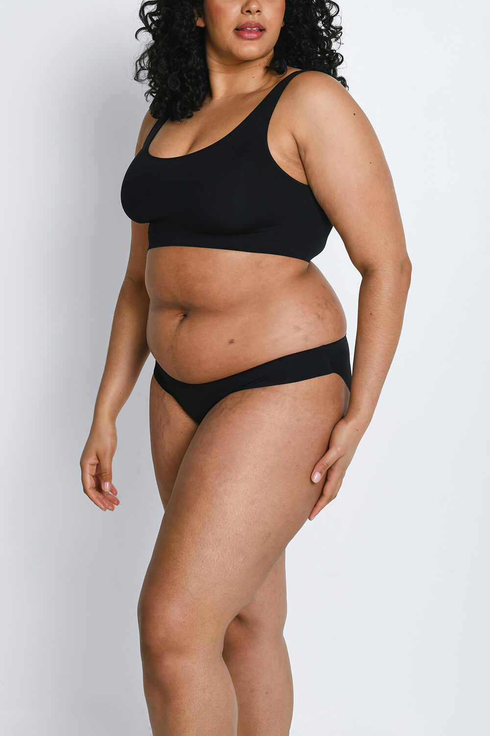 Curve SilkSeam NoShow Bikini 3-Pack – Black