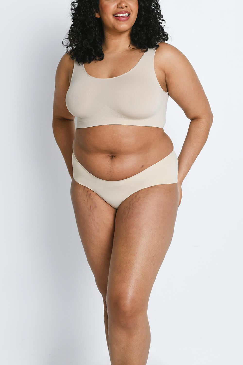 Seamless Midi Knickers 3 Pack - Black