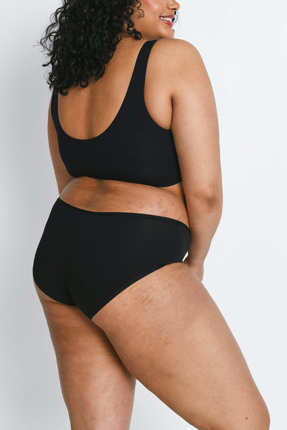 CurveEssence AirLite Cotton Midi Knickers 3-Pack – Black