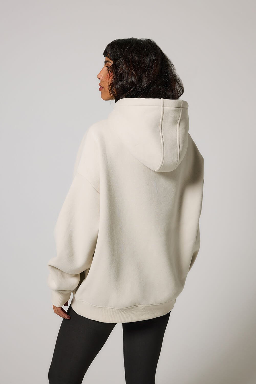 LOVALL SummitFleece Heavyweight Oversized Hoodie - Ecru