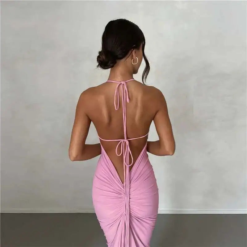 Silhouette Luxe Backless Maxi Dress