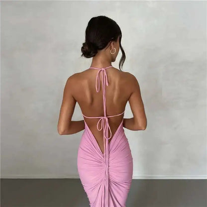 Silhouette Luxe Backless Maxi Dress