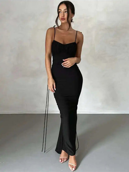Silhouette Luxe Backless Maxi Dress