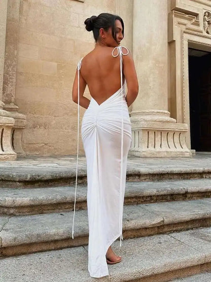 Silhouette Luxe Backless Maxi Dress