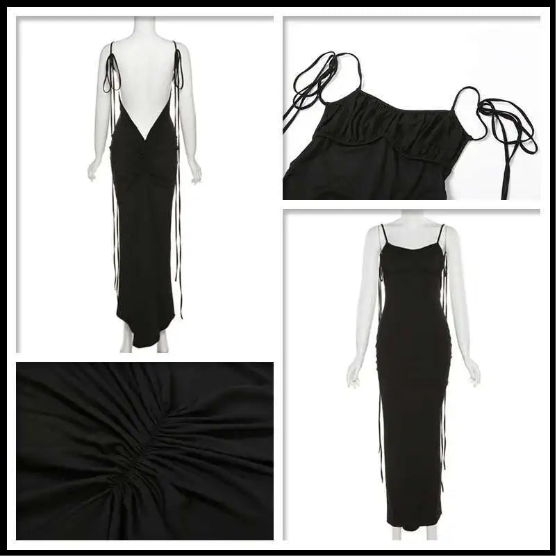 Silhouette Luxe Backless Maxi Dress