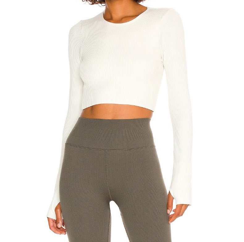 Long Sleeve Thread Yoga Belt Chest Pad