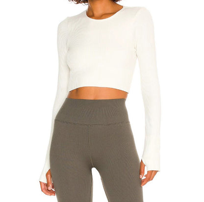 Long Sleeve Thread Yoga Belt Chest Pad