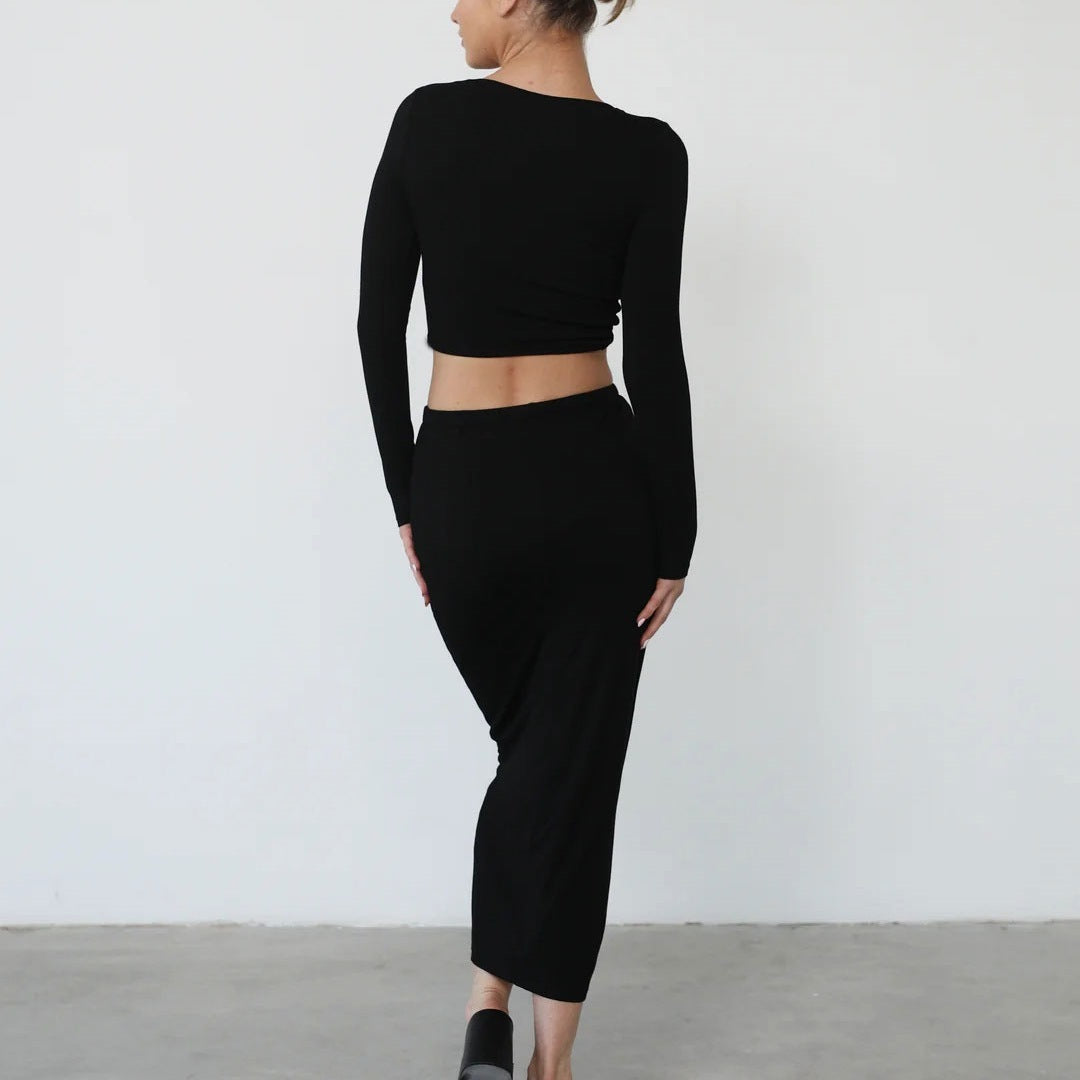 European And American Temperament Long Dress Suit