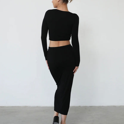European And American Temperament Long Dress Suit