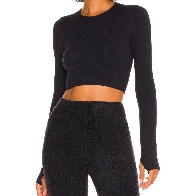 Long Sleeve Thread Yoga Belt Chest Pad