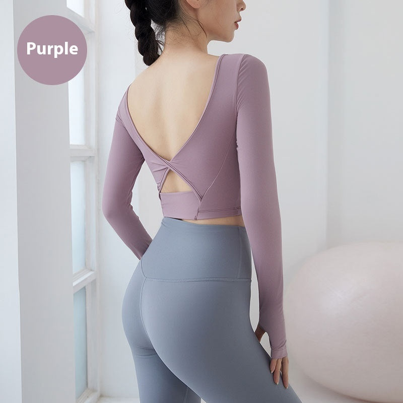 LuxeFlex ContourBack Long-Sleeve Training Top