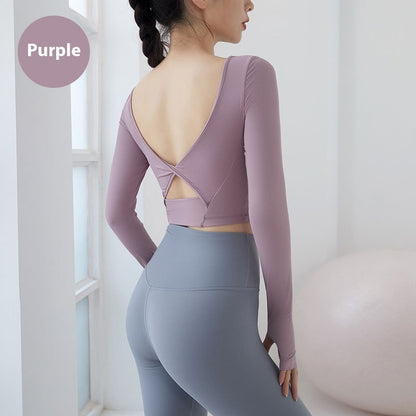 LuxeFlex ContourBack Long-Sleeve Training Top
