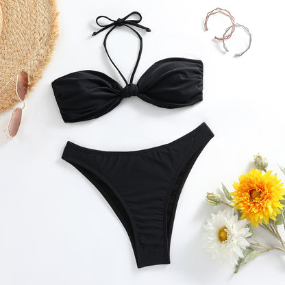 Onyx Lace-Up Swimsuit