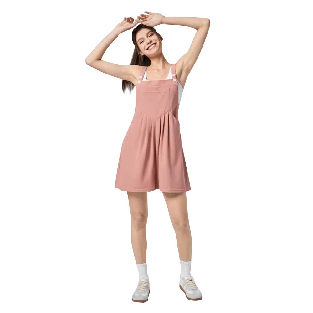 SunsetBreeze Relaxed Sleeveless Overalls for Women