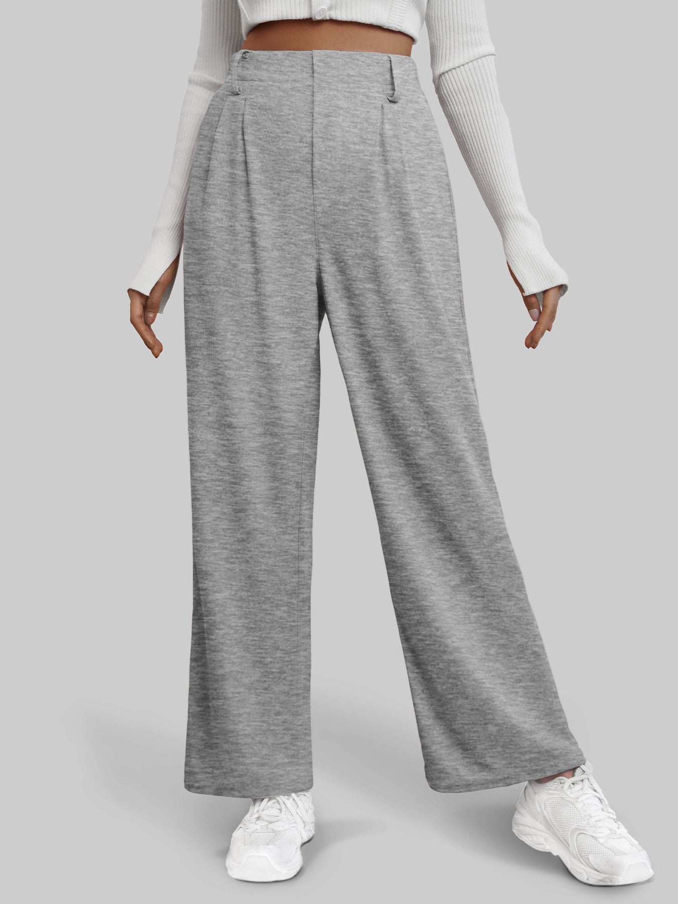 UrbanFlow Cropped Wide-Leg Trousers for Women