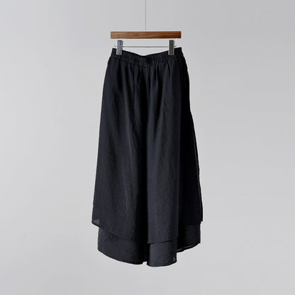 VintageWave Artisan Flow Cropped Wide-Leg Pants